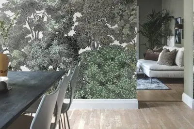 Frescoes and Murals Wallpaper in the kitchen